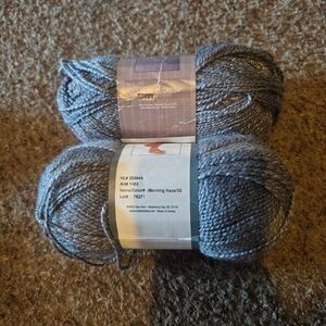 Yaen Bee Dazzling Morning Haze (#35) 2 skeins of grey yarn
